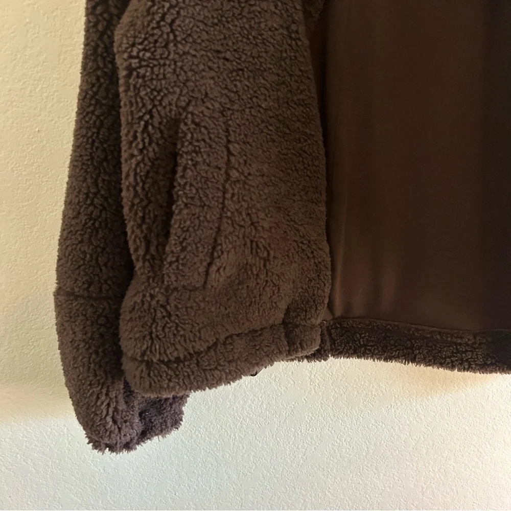 Lululemon brown Sherpa jacket cinchable size 4 NWOT - Picture 3 of 12